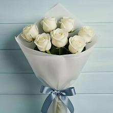 Букет 7 Белых роз Эдлесс Лав #REPLACE_PRED# Редькино