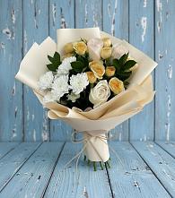 Букет цветов из:  Розы и Хризантемы в Редькино