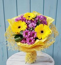 Букет цветов из:  Хризантемы и Герберы в Редькино