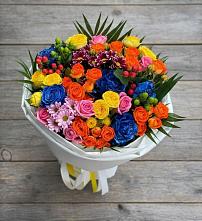 Букет цветов из:  Розы и Хризантемы в Редькино