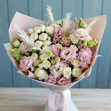 Букет цветов из:  Альстромерии и Розы в Редькино